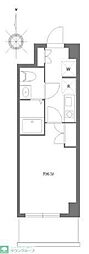ルポール北加瀬 1Kの間取図画像