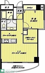 鶴見ワンダーランド 1LDKの間取図画像