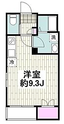山王メゾン浜松町 ワンルームの間取図画像