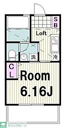 ロフティア5 1Kの間取図画像