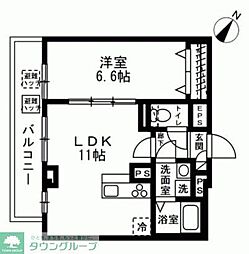 ジェイドYOKOHAMA 1LDKの間取図画像
