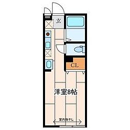 アーバンスクエア ワンルームの間取図画像
