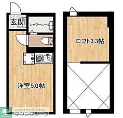 ガバルアガーデン横浜反町 ワンルームの間取図画像