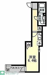 DAICHI 1Kの間取図画像