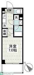 ガーラ・プレシャス横浜西谷 1Kの間取図画像