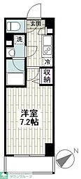 ガーラ・プレシャス横浜西谷 1Kの間取図画像