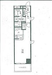 ベスト伊勢佐木長者町 1Kの間取図画像