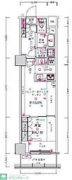 CREST TAPP 新横浜II 1LDKの間取図画像