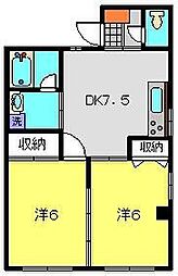 間取図画像 2DK