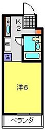 M-ステージ-3 1Kの間取図画像
