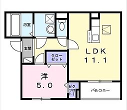 ポルテボヌール本牧 1LDKの間取図画像