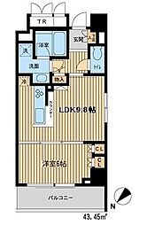 HF新横浜レジデンス 1LDKの間取図画像