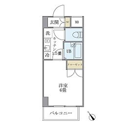 KDXレジデンス横浜関内 1Kの間取図画像