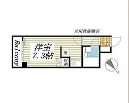 メゾン・ド・エトレーヌ ワンルームの間取図画像