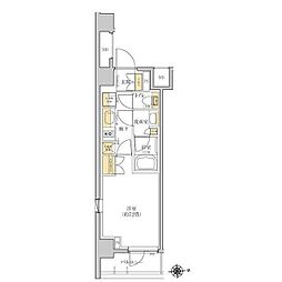 グレーシアフィット羽沢横浜国大 1Kの間取図画像