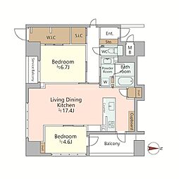 間取図画像 2LDK