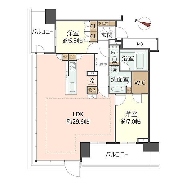 間取りを拡大表示