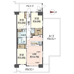 間取図画像 3LDK