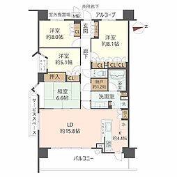 間取図画像 4LDK