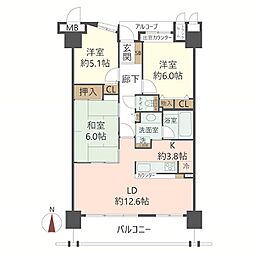 間取図画像 3LDK