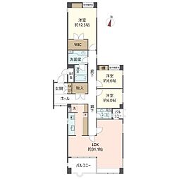 間取図画像 3SLDK