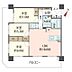 間取り：角住戸につき引き回しバルコニー付きの部屋です♪