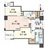 間取り：2LDK、専有面積63.01m2、西向き