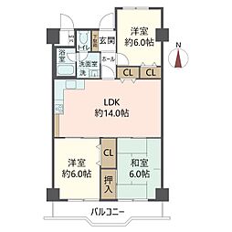 間取図画像 3LDK