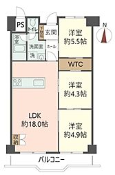 間取図画像 3LDK