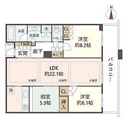 間取図画像 3LDK