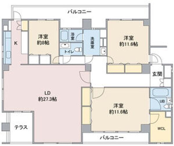 コンソロール1 102｜愛知県名古屋市名東区一社４丁目(賃貸マンション3LDK・1階・145.48㎡)の写真 その2