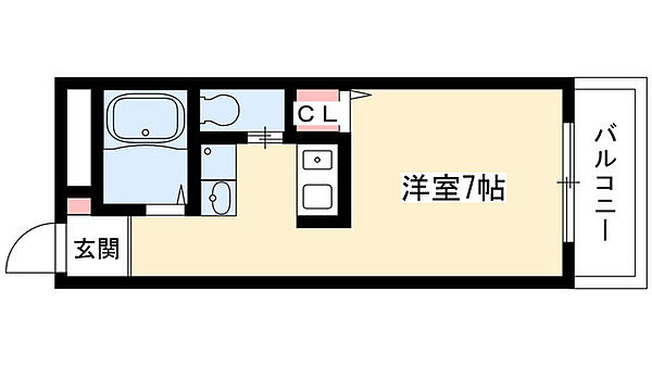 レジデンス一社 402｜愛知県名古屋市名東区一社１丁目(賃貸マンション1R・4階・25.30㎡)の写真 その2