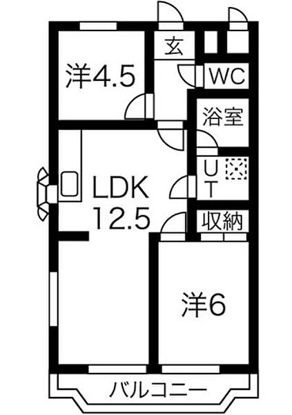 梅森坂マンション 303｜愛知県名古屋市名東区梅森坂２丁目(賃貸マンション2LDK・3階・60.00㎡)の写真 その2