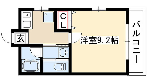 ハイエストＴＫ1 202｜愛知県名古屋市千種区竹越１丁目(賃貸マンション1K・2階・30.45㎡)の写真 その2