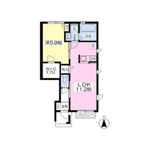 ベルソレイユ春岡Ｂ棟 101｜愛知県名古屋市千種区春岡２丁目(賃貸アパート1LDK・1階・41.82㎡)の写真 その2