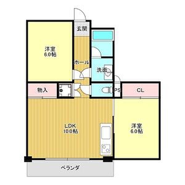 ルビーハイツ大森II 4A｜愛知県名古屋市守山区大森４丁目(賃貸マンション2LDK・4階・56.00㎡)の写真 その2