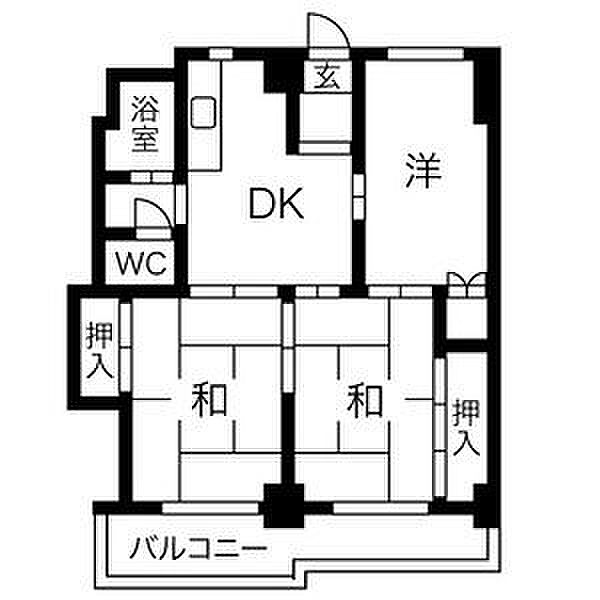 メゾン小六 102｜愛知県名古屋市守山区小六町(賃貸マンション3DK・1階・51.30㎡)の写真 その2