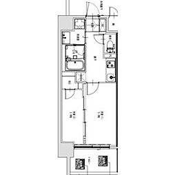 S-RESIDENCE烏森aureate(オリート) 2Kの間取図画像