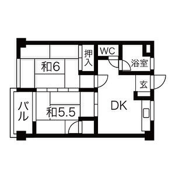 つよみせいビル 205｜愛知県名古屋市守山区町北(賃貸マンション2DK・2階・42.12㎡)の写真 その2