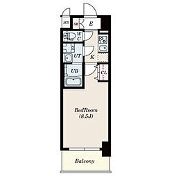 S-RESIDENCE浄心2 1Kの間取図画像