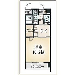 ソフィア・八田 1DKの間取図画像