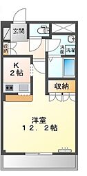 サリーダS・T 1Kの間取図画像