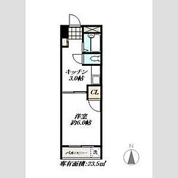 昭和ビル 1Kの間取図画像