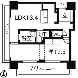 アーデン泉プレミア 1LDKの間取図画像