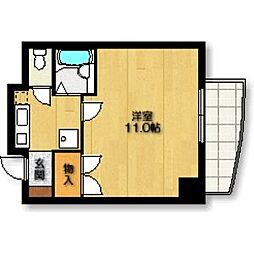 ルミナス本山 1Kの間取図画像