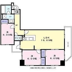 KDX泉レジデンス 3LDKの間取図画像