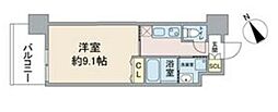 御器所テラス 1Kの間取図画像