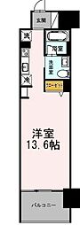 カスタリア伏見 ワンルームの間取図画像