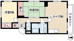 グランドメゾン天子田 2LDKの間取図画像