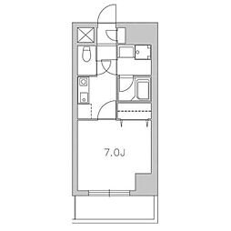 グランツ昭和館 1Kの間取図画像